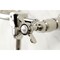 Kingston Brass KS1216BEX Wall Mount Bathroom Faucet, Polished Nickel KS1216BEX - alternate 2
